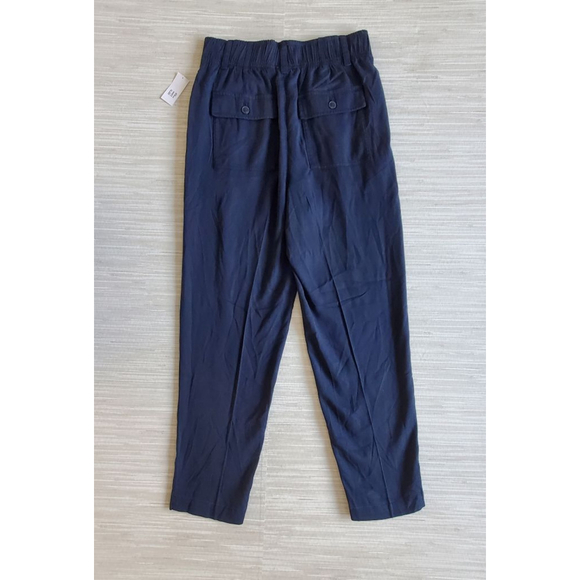 GAP High Rise Cropped Pull-On Tapered Pleated Lyocell Pants Size 2 NWT RT$80 - Picture 4 of 6